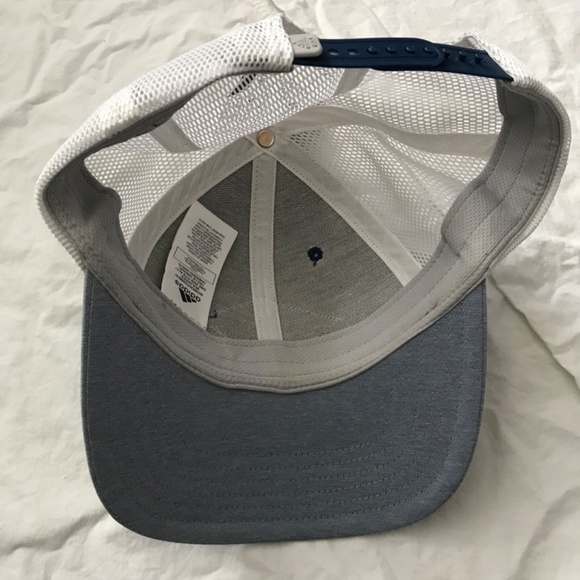 NWT Adidas Baseball Cap Mesh Back Hat Dark Navy Blue Grey White Athletic Unisex - Picture 7 of 15